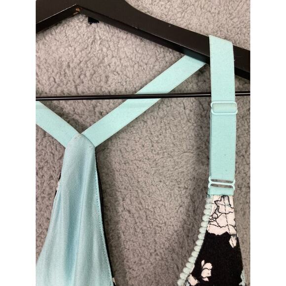 Secret Treasures Plus Size 18W Black Floral Sleep‎ Tank Top Adjustable Strap - Picture 8 of 9